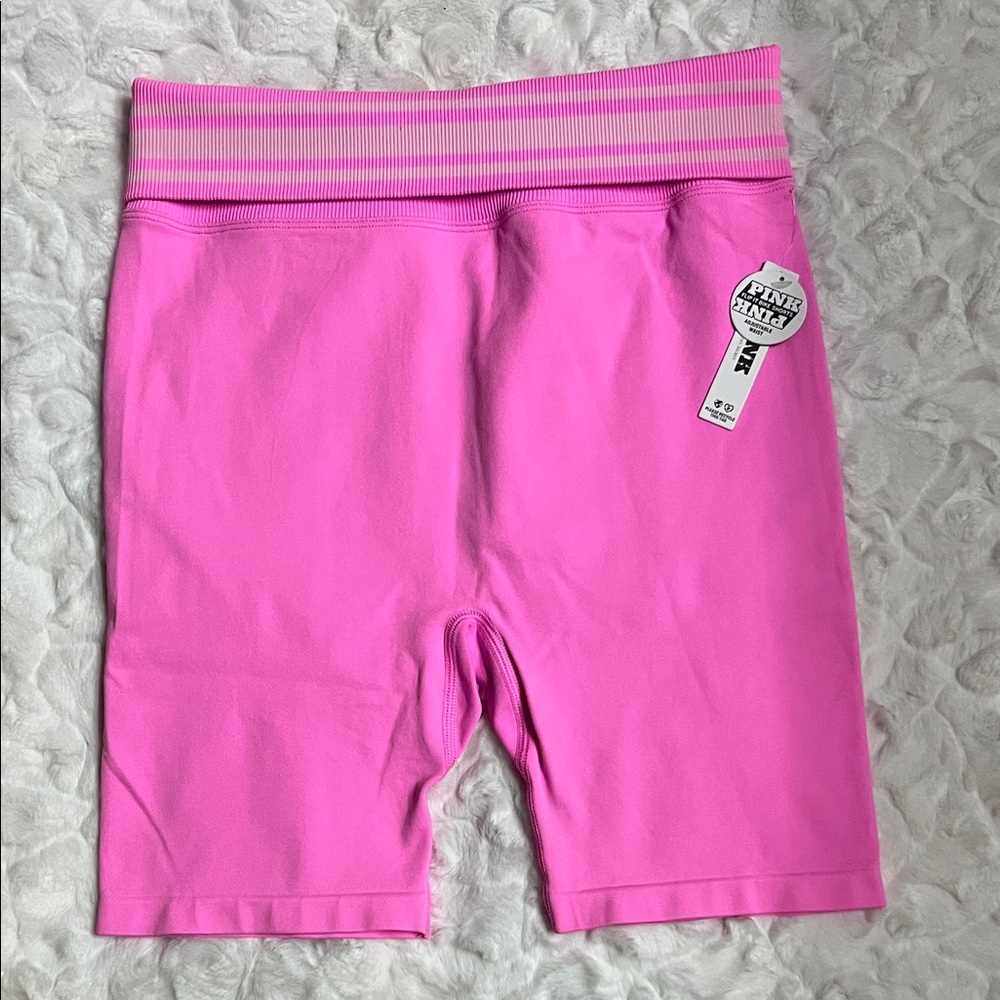 PINK Victoria's Secret Bright Pink Bike Shorts